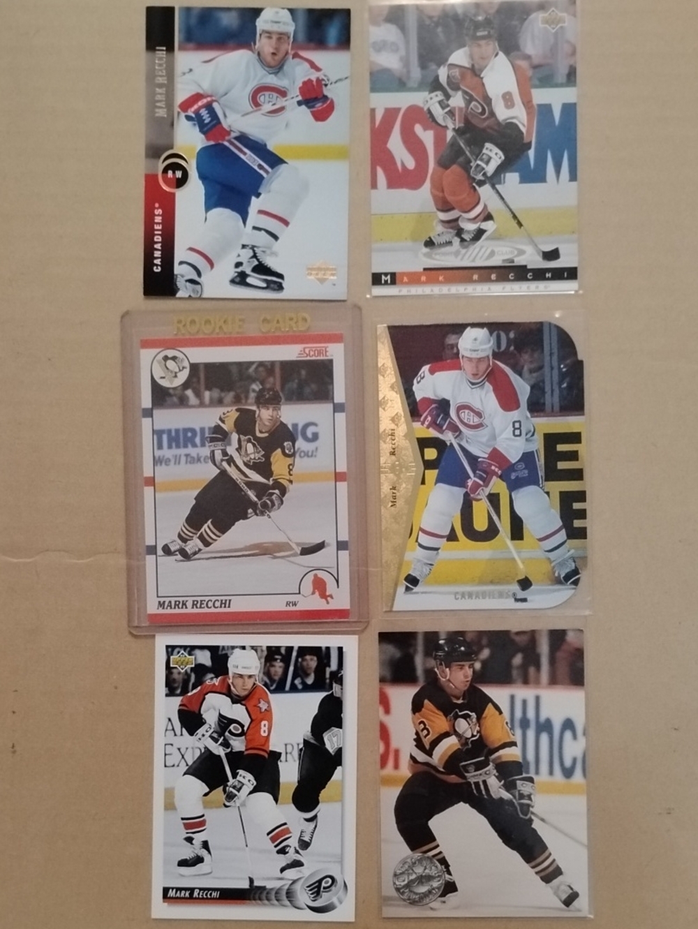 Mark Recchi Rookie Card/Hockey Card Lot Collection